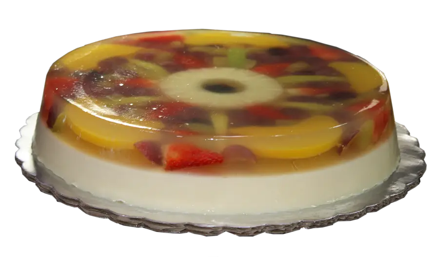 Colorful Fruit Jelly Cake