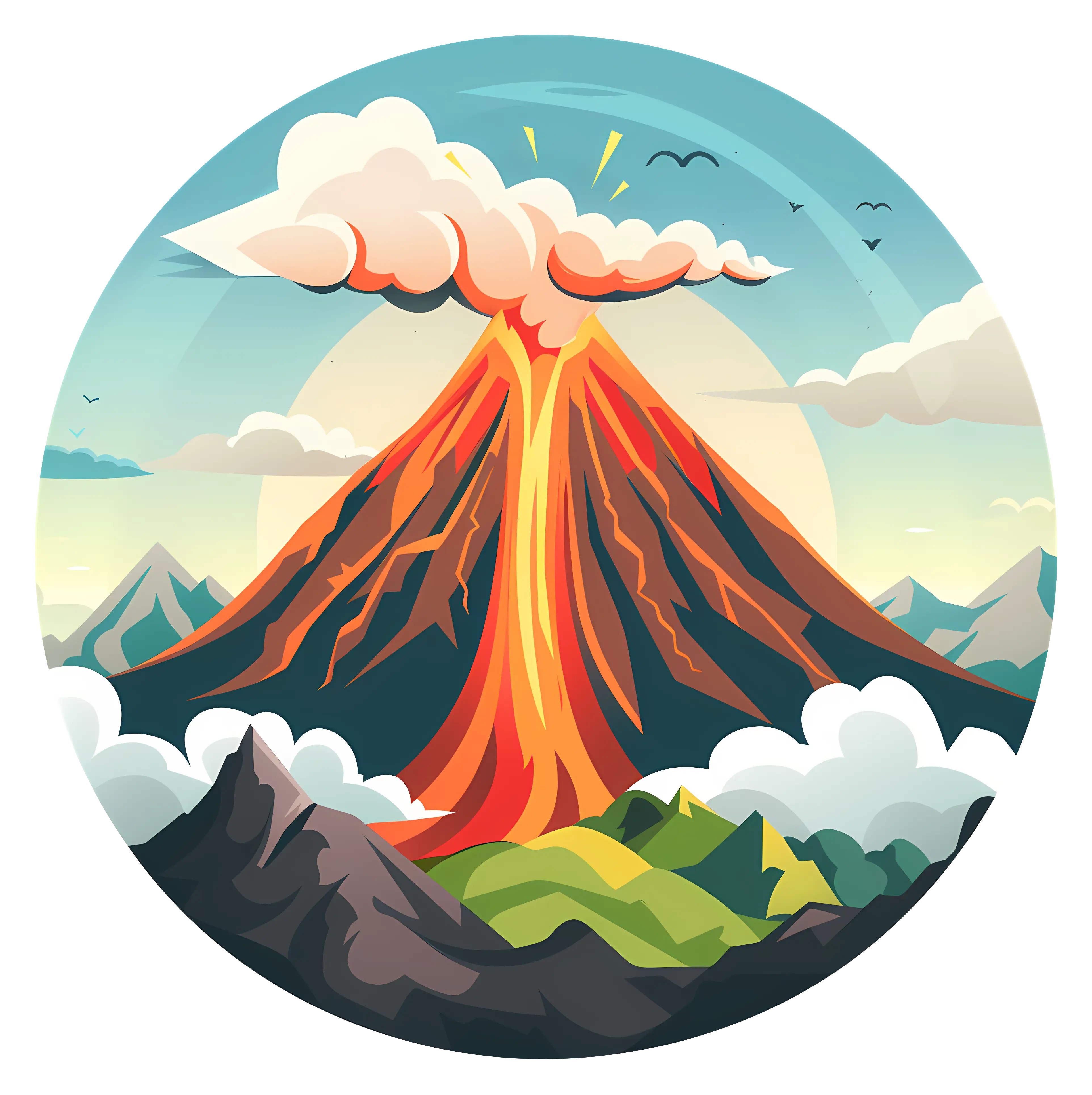 Erupting Volcano
