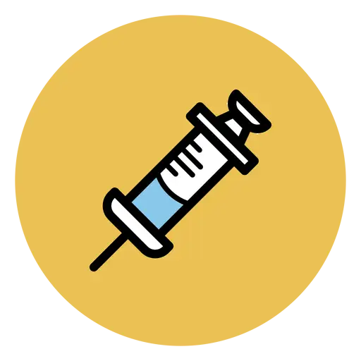Syringe Icon for Medical Representation