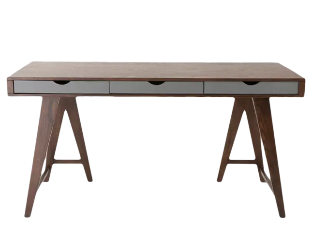 Modern Wooden Desk with Storage Drawers