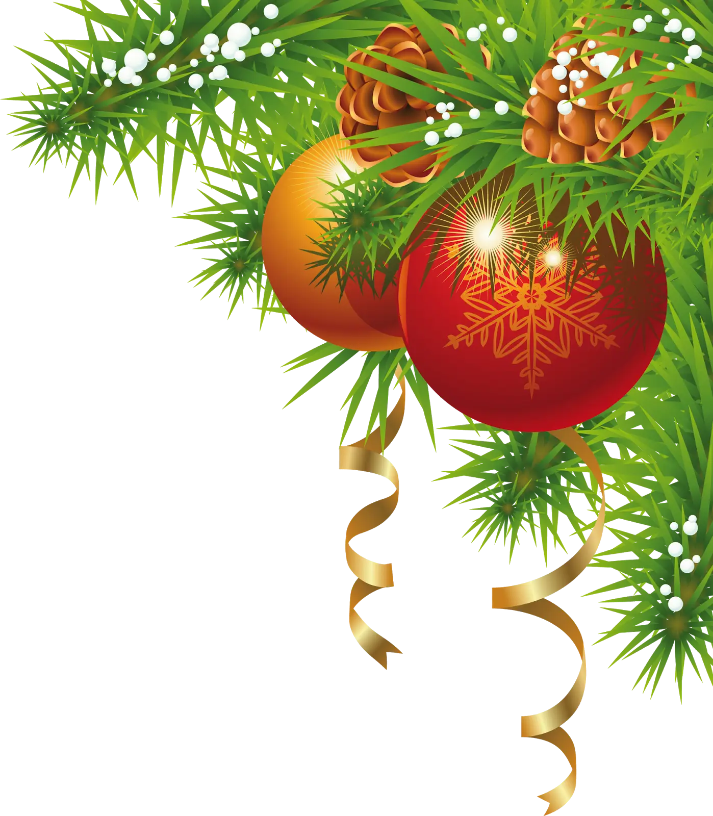Festive Christmas Decoration with Ornaments