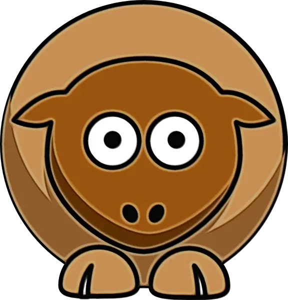 Adorable Cartoon Sheep Illustration