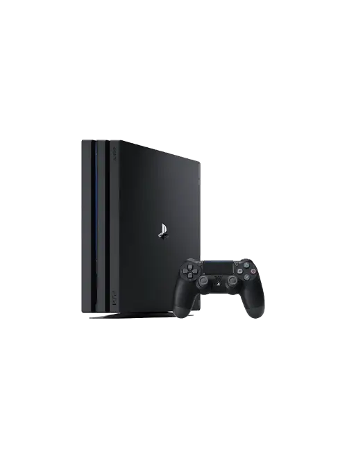 Black Gaming Console and Controller Setup