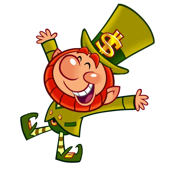 Happy Leprechaun with Green Hat