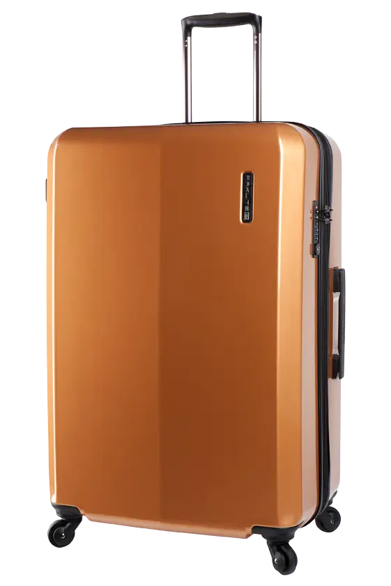 Orange Hard-shell Suitcase with Wheels