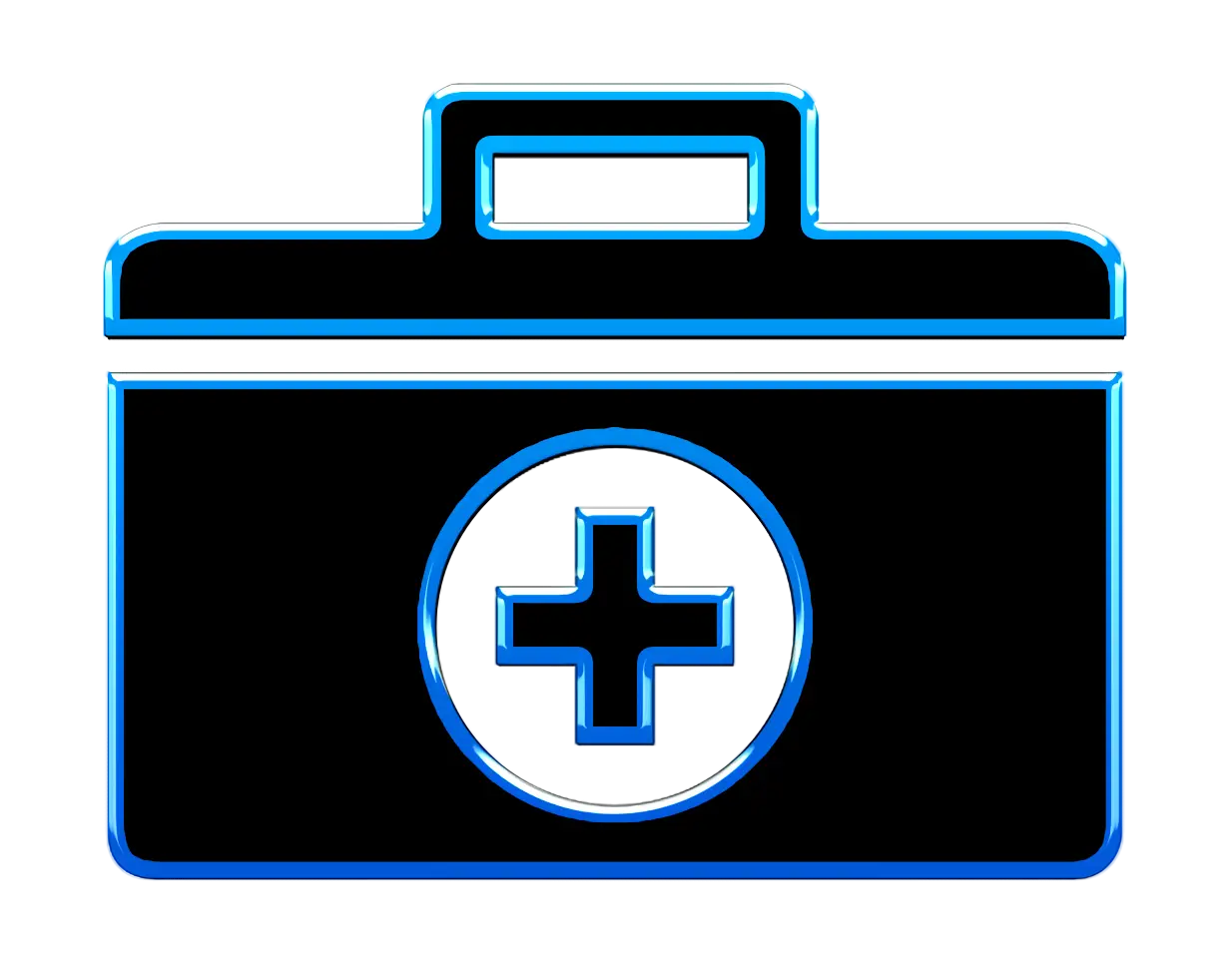 Neon First Aid Kit Icon