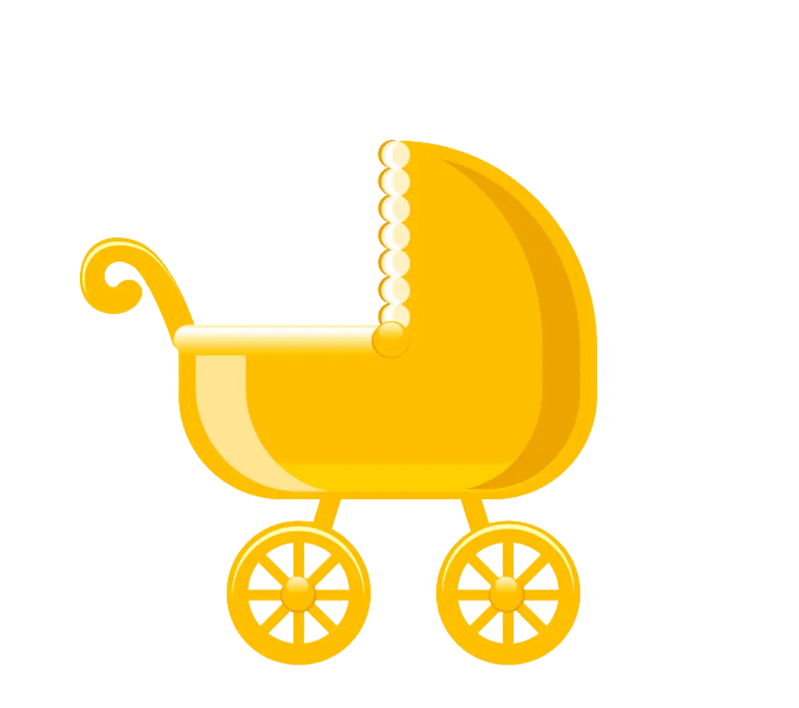 Yellow Baby Carriage in Stylish Design