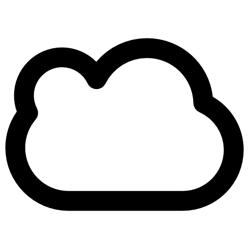 Cloud Outline Minimal Design