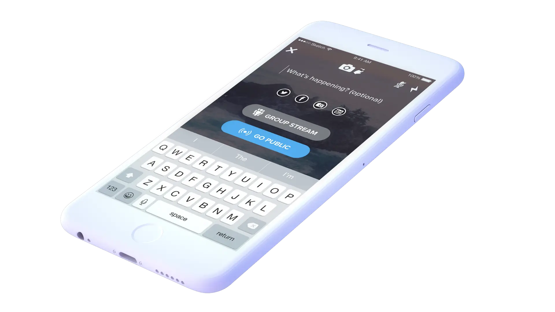 Smartphone with App Screen