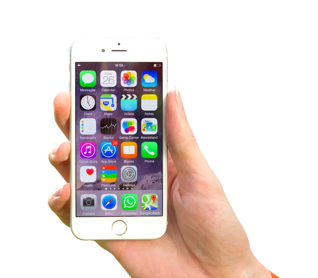 Smartphone Held in a Hand