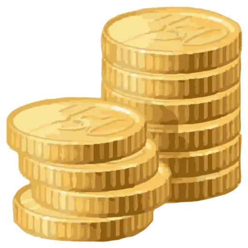 Gold Coin Stacks Illustration for Finance