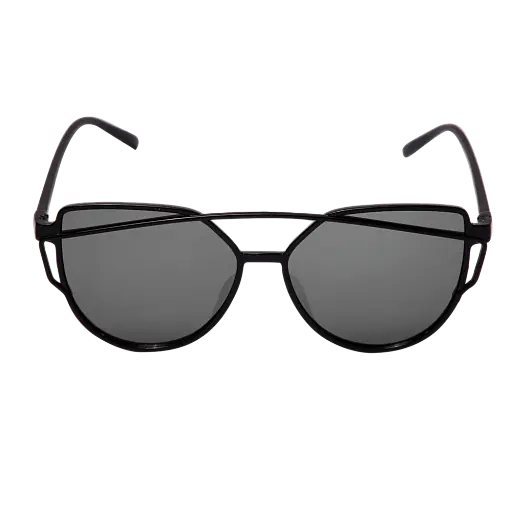 Sleek Aviator Sunglasses with Black Frames