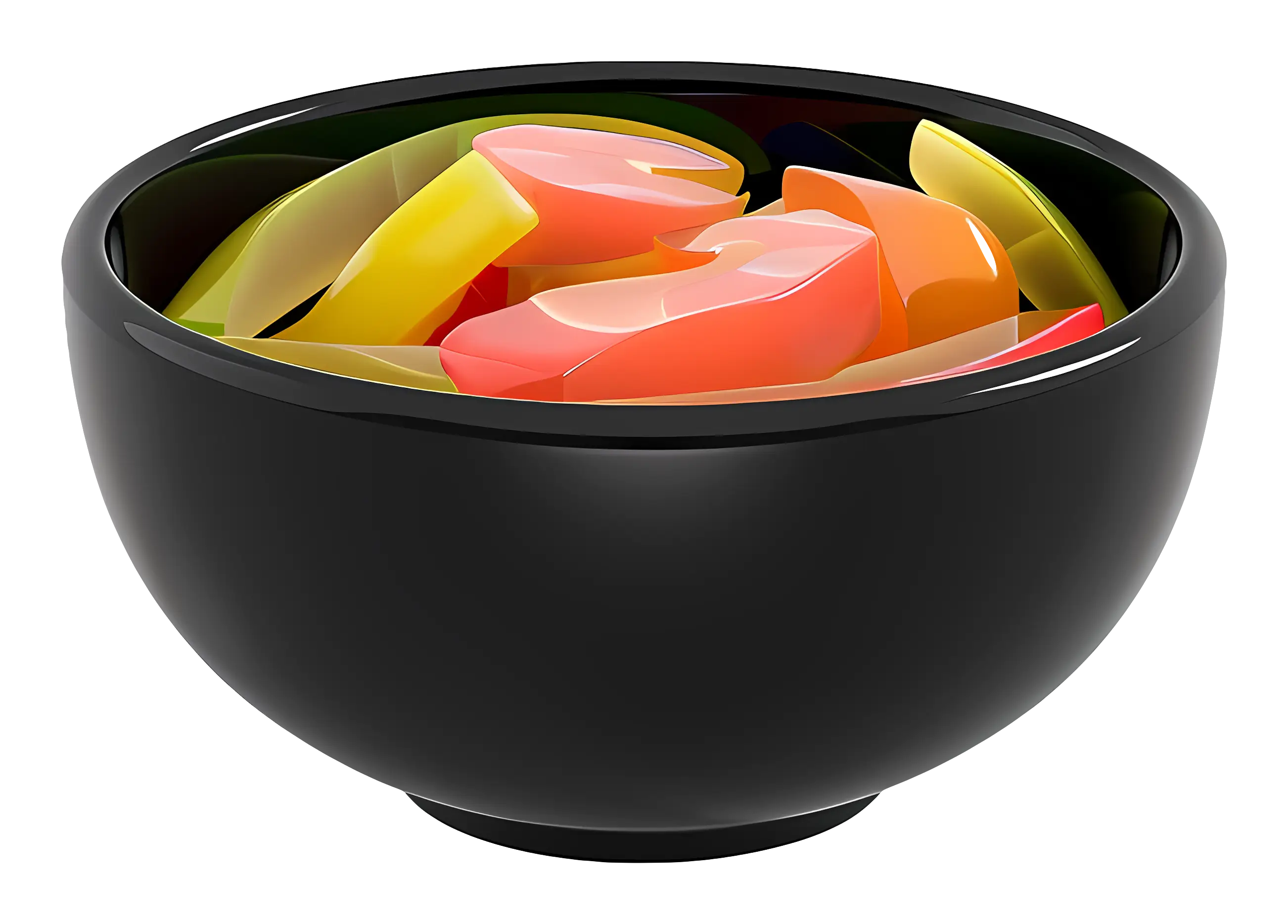 Bowl of Colorful Jelly