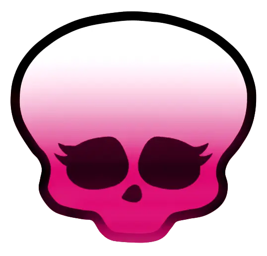 Pink Gradient Skull