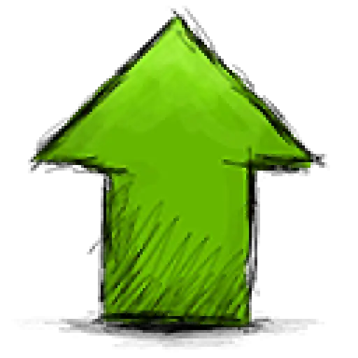 Green Up Arrow for Direction