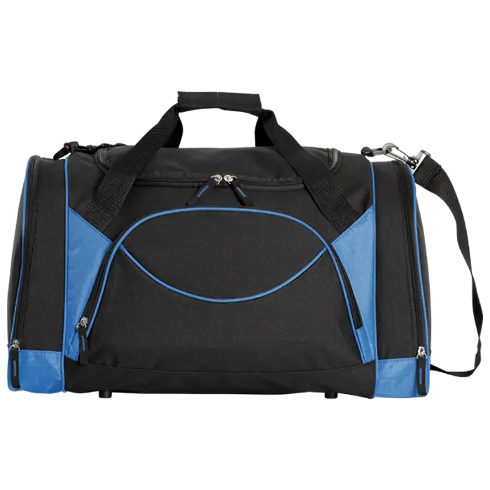 Sturdy Black and Blue Duffle Bag