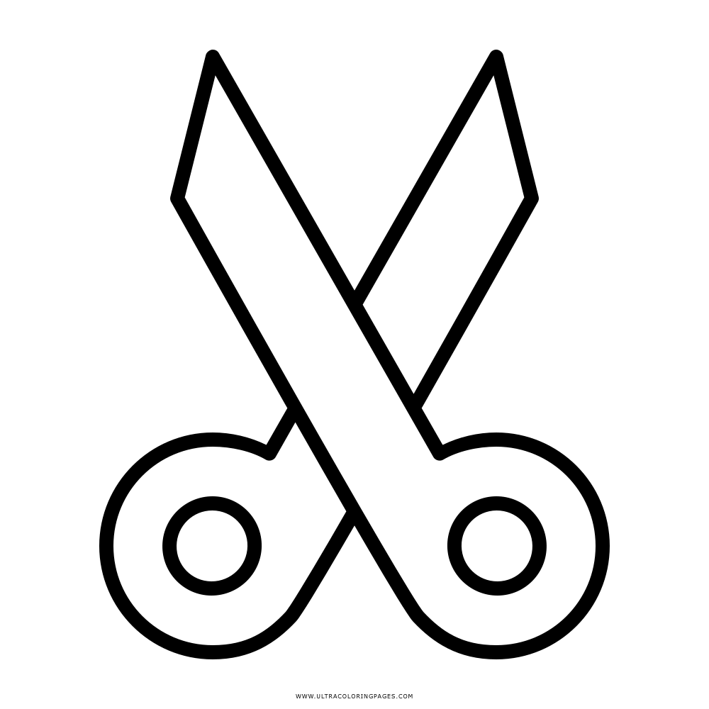 Minimalist Black Scissors Icon
