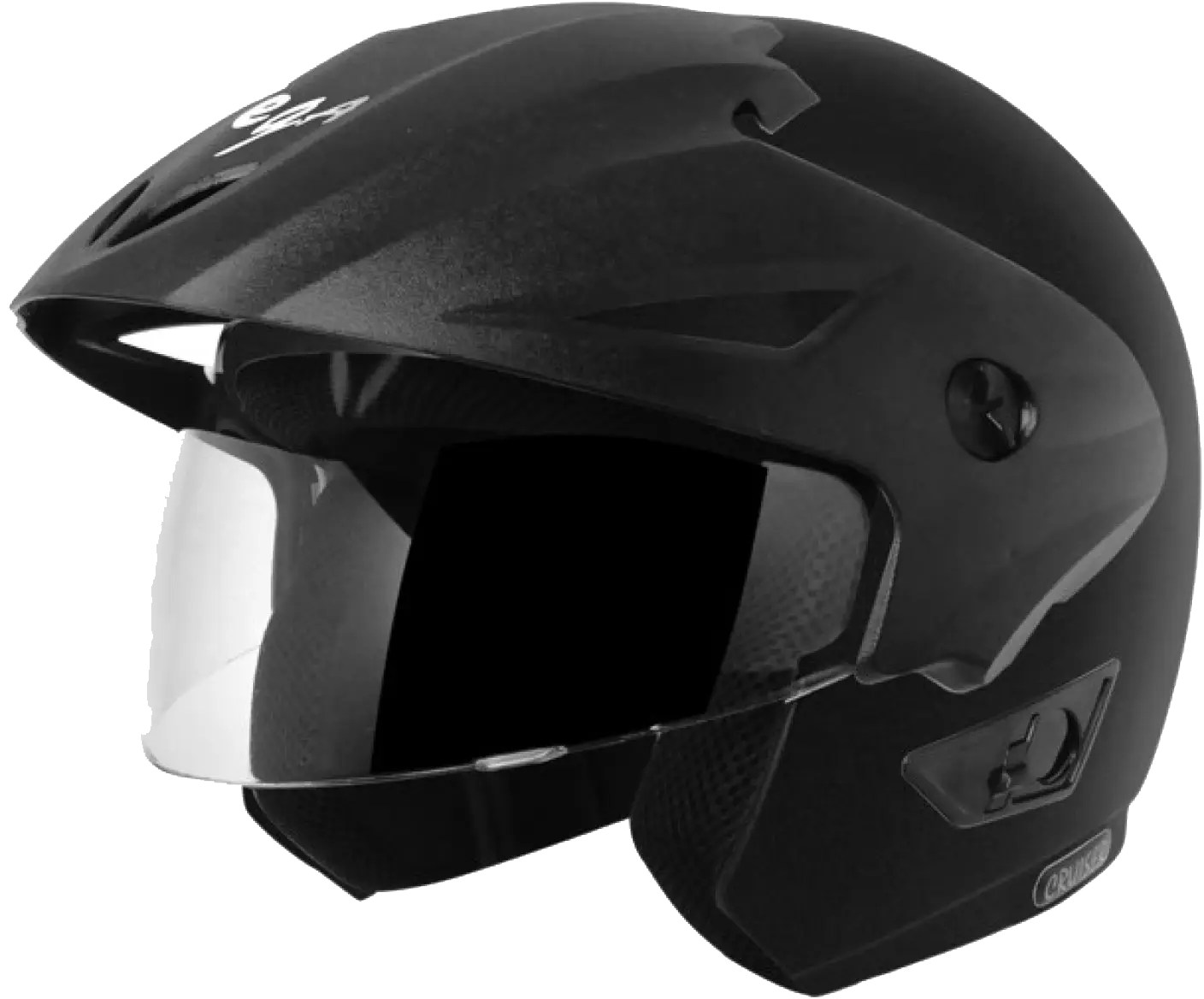 Black Motorcycle Helmet with Visor