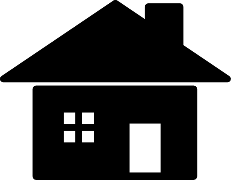 Minimalistic Black House Icon