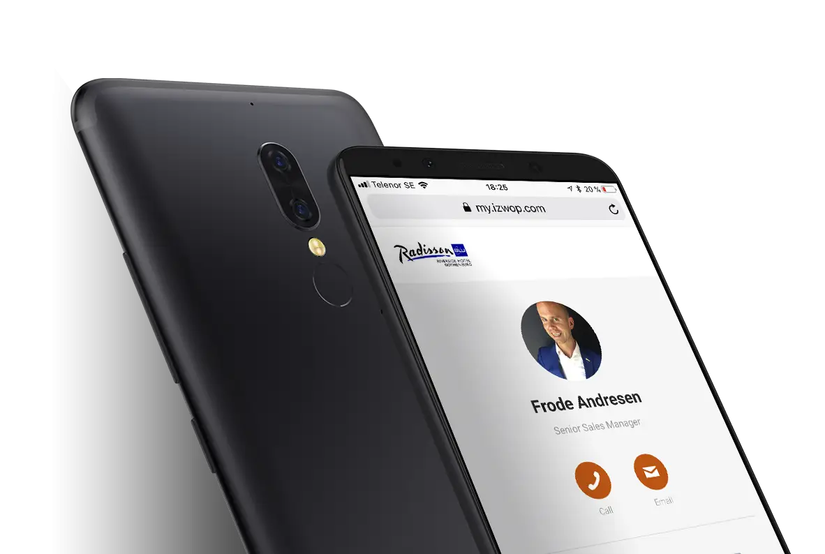 Modern Smartphone with Contact Screen