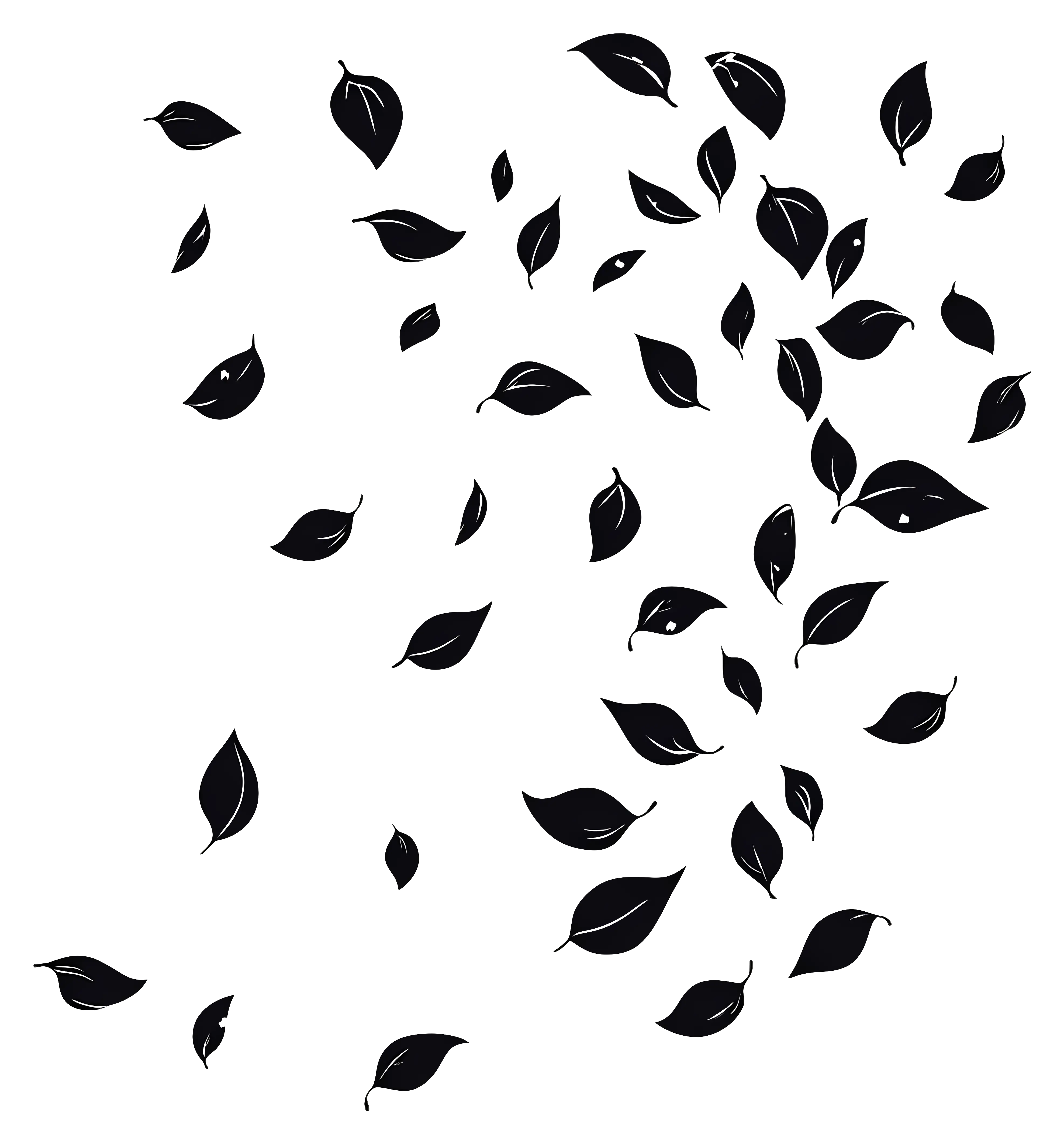 Black Falling Leaves