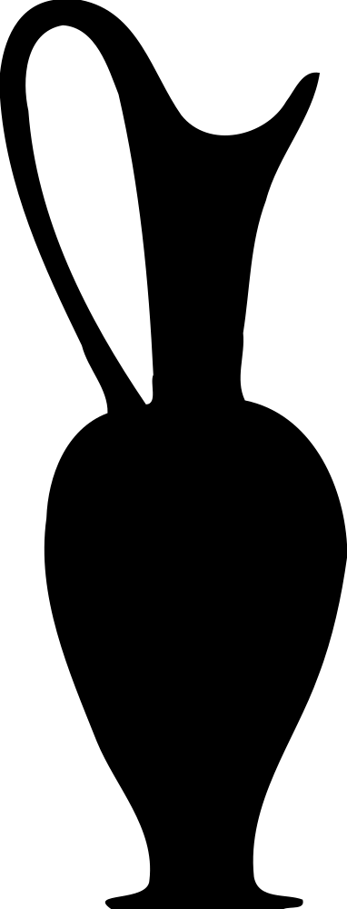 Black Silhouette Jug Illustration
