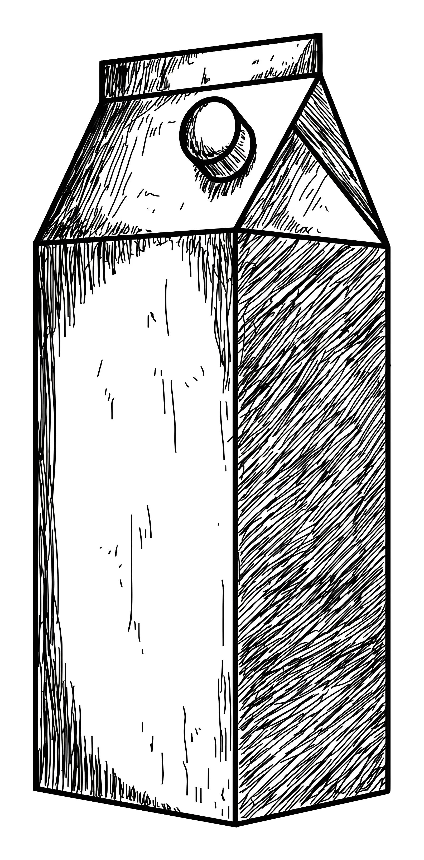 Sketch of Milk Carton
