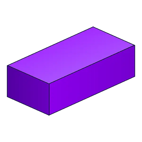 Purple Rectangular Block