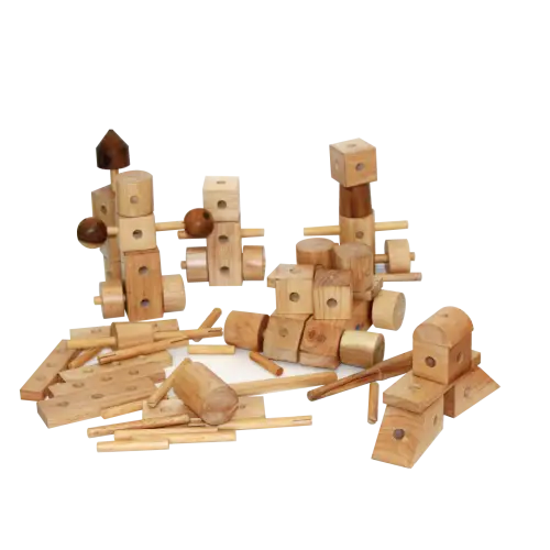 Wooden Building Blocks for Kids