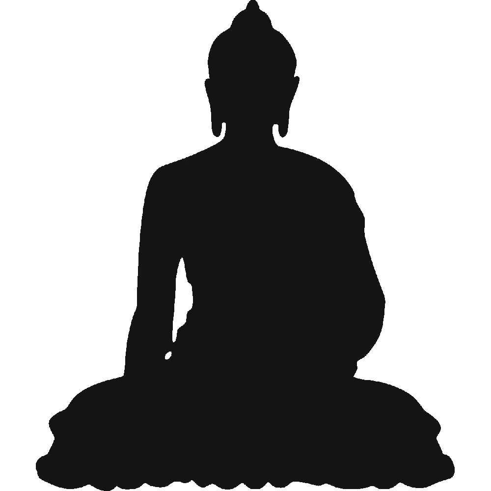 Buddha Silhouette in Meditation