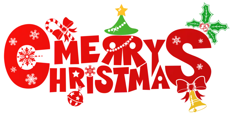 Merry Christmas Festive Text Design