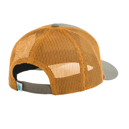 Orange Mesh Trucker Cap