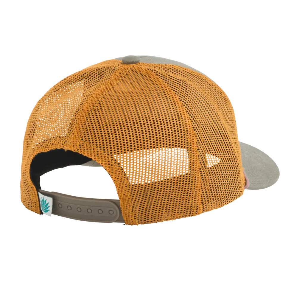 Orange Mesh Trucker Cap