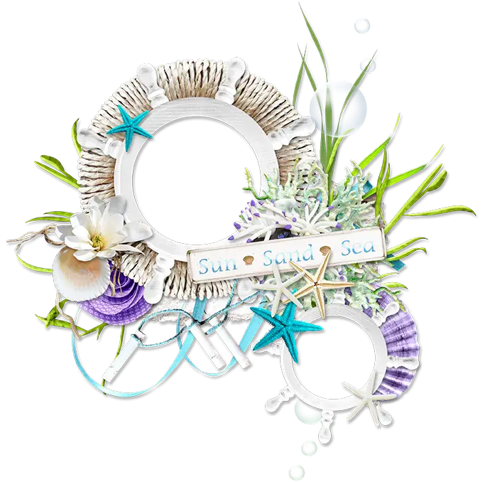 Beach Themed Decorative Frame