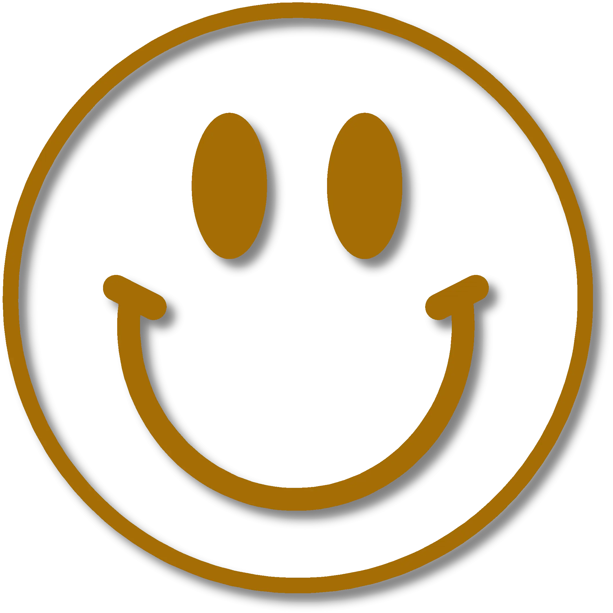 Golden Smiley Face Illustration