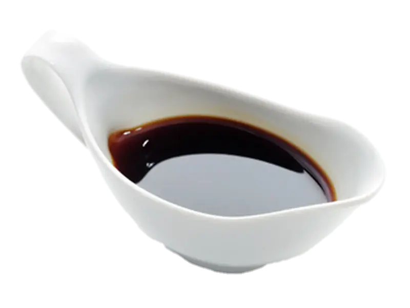 Soy Sauce in Ceramic Spoon