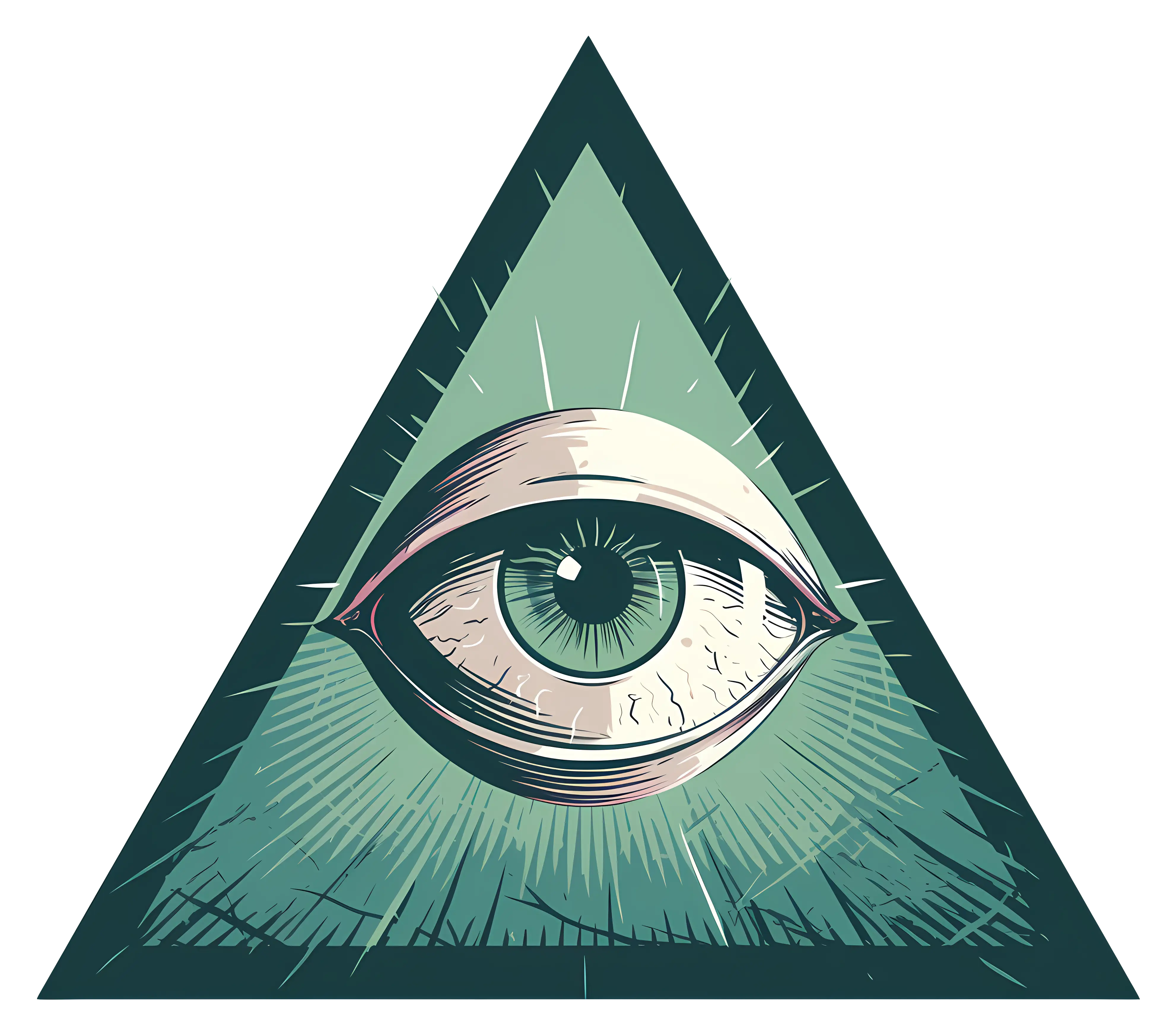 Mystical Eye in Triangle