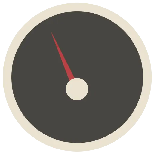 Black Speedometer Icon