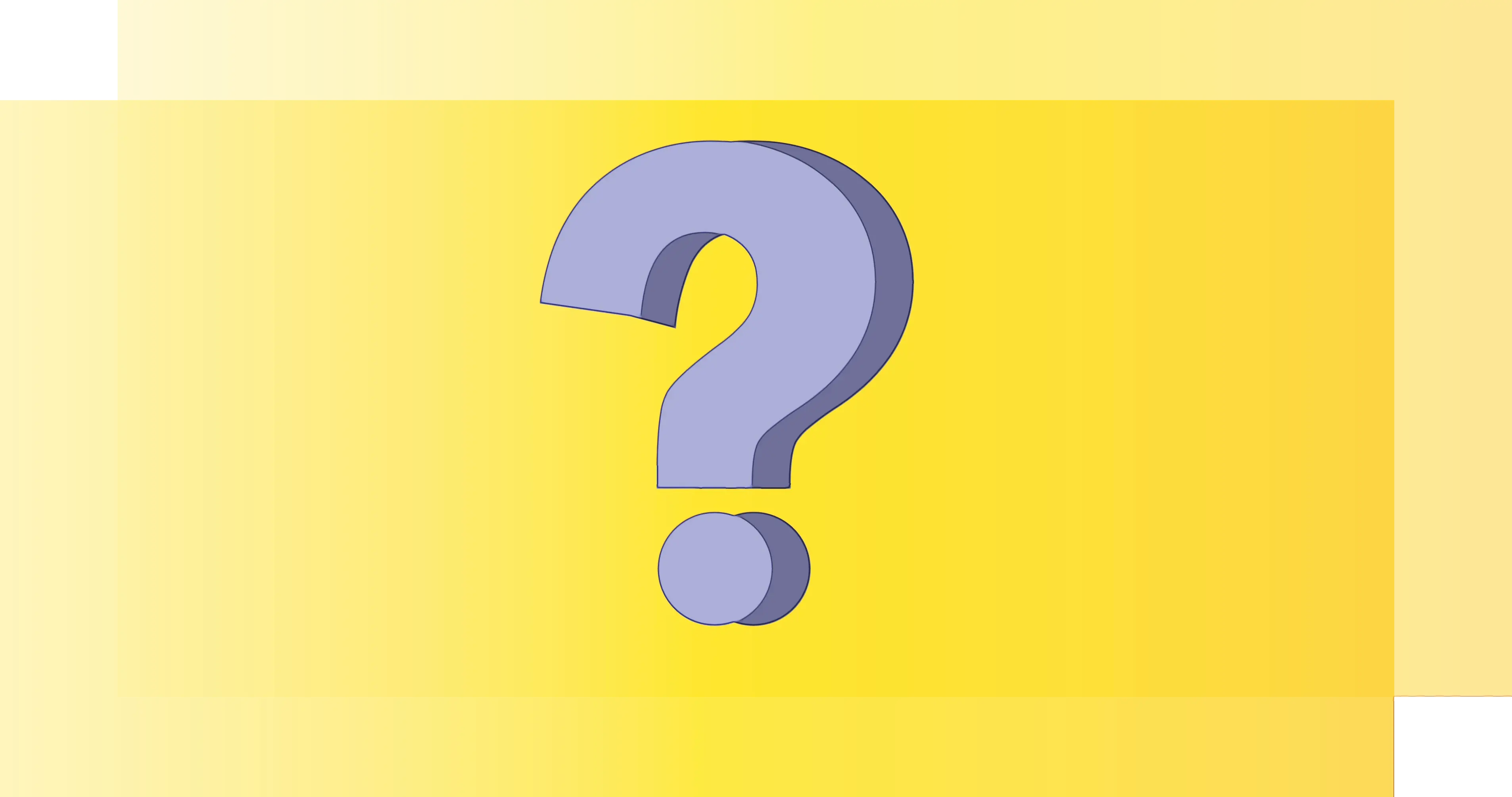 Question Mark on Yellow Background