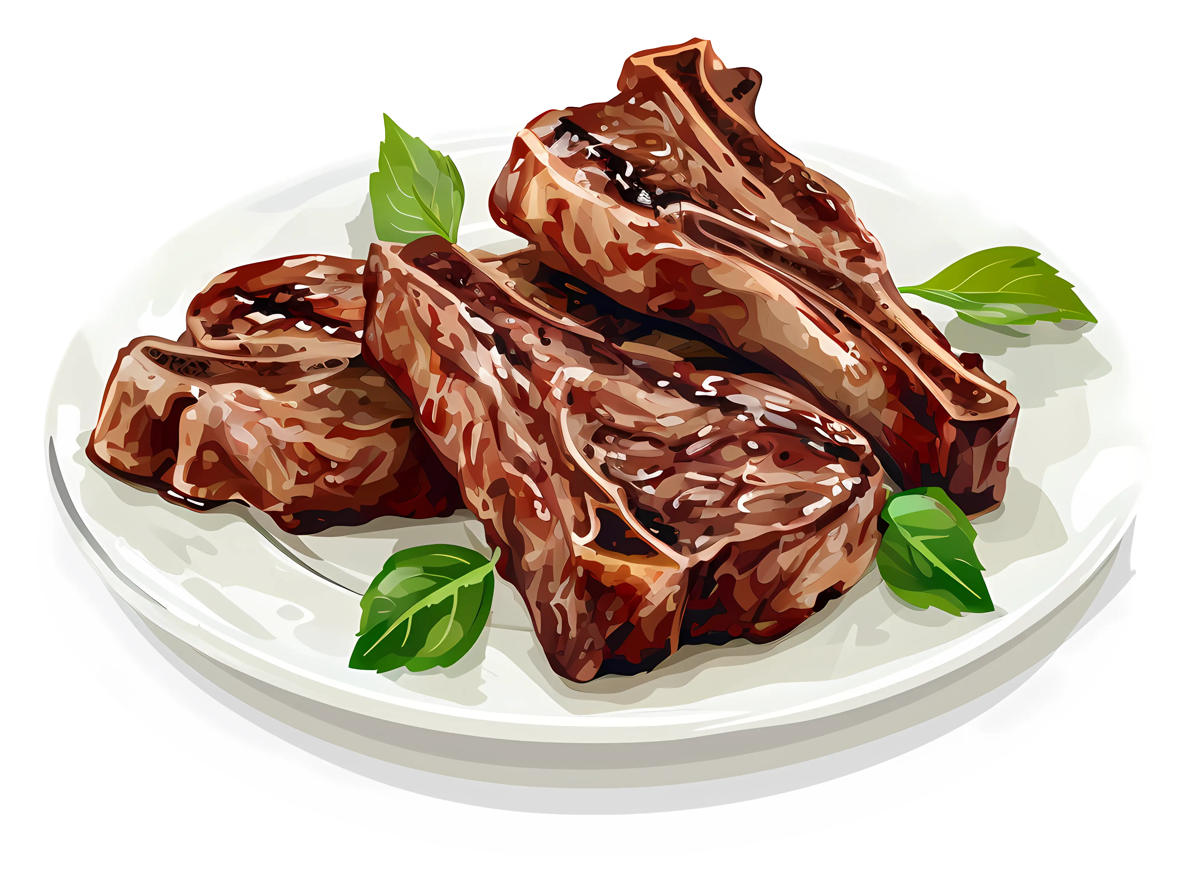 Delicious Grilled Lamb Chops on a Plate