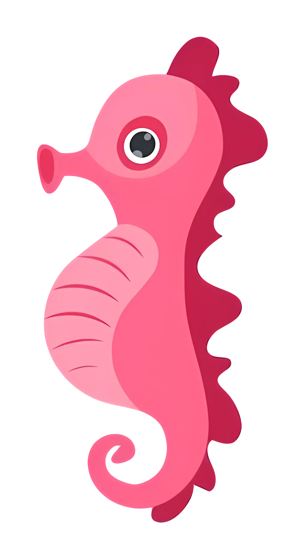 Cute Pink Seahorse