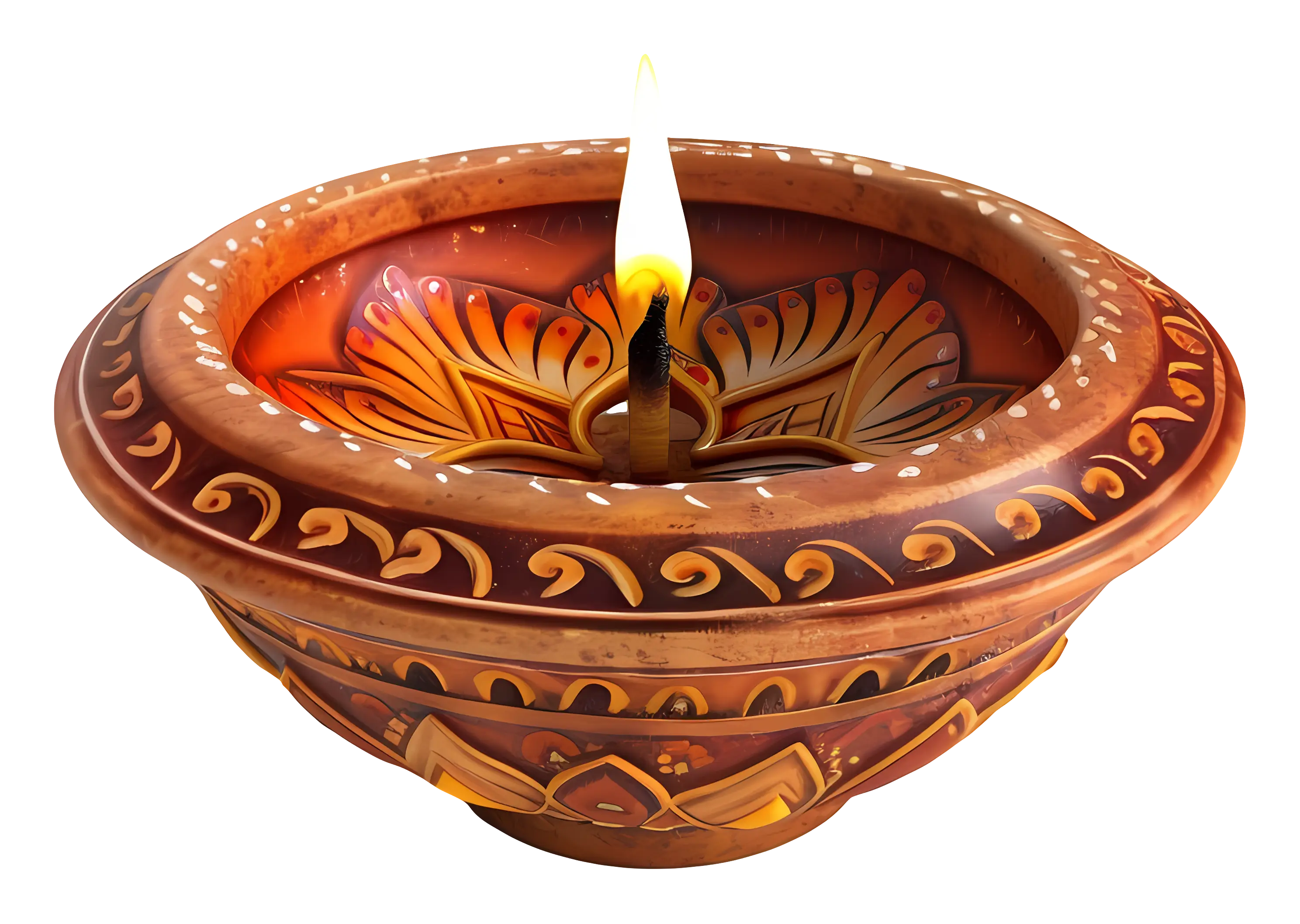 Decorative Lamp with Candle Flame