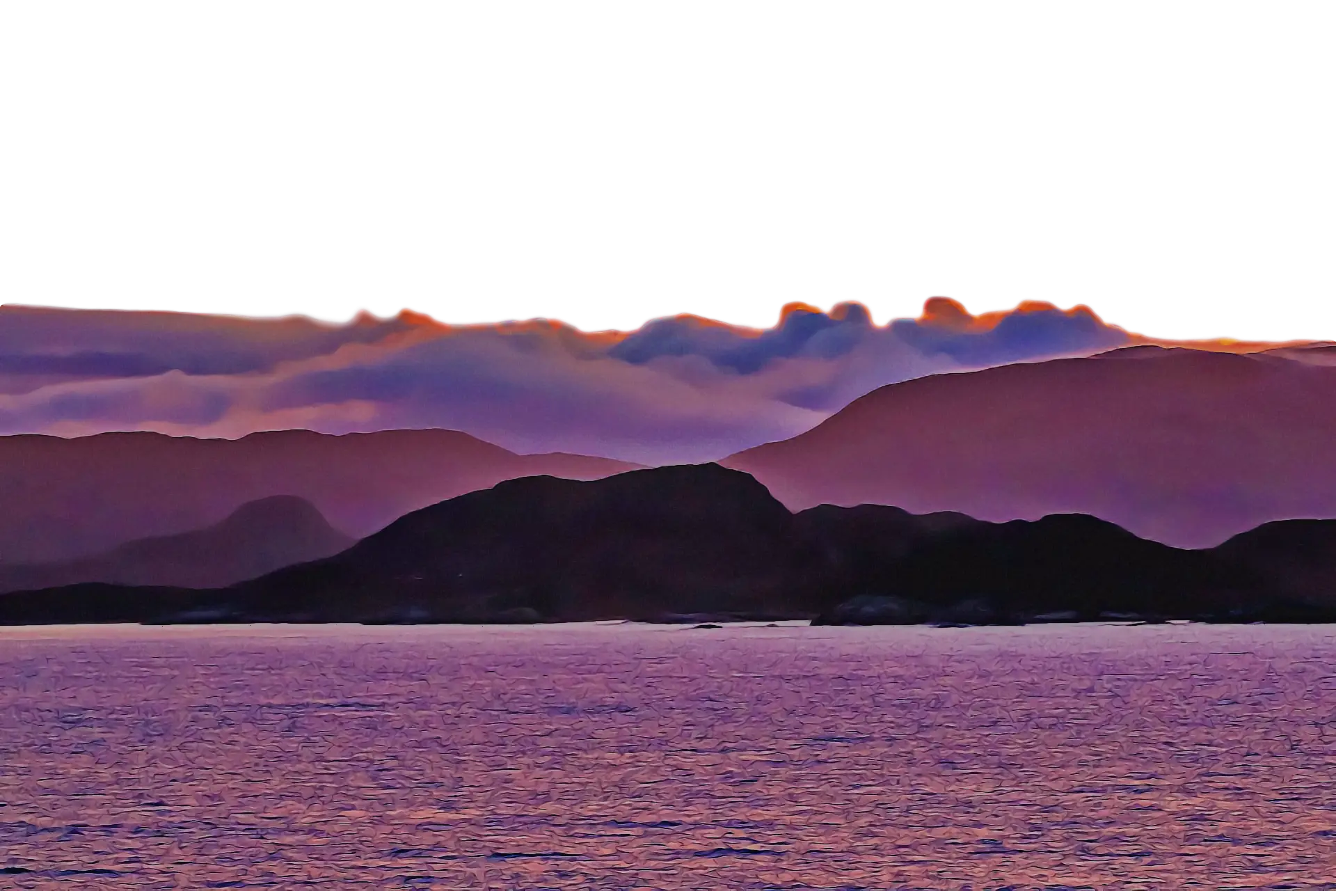 Purple Mountain Sunset View