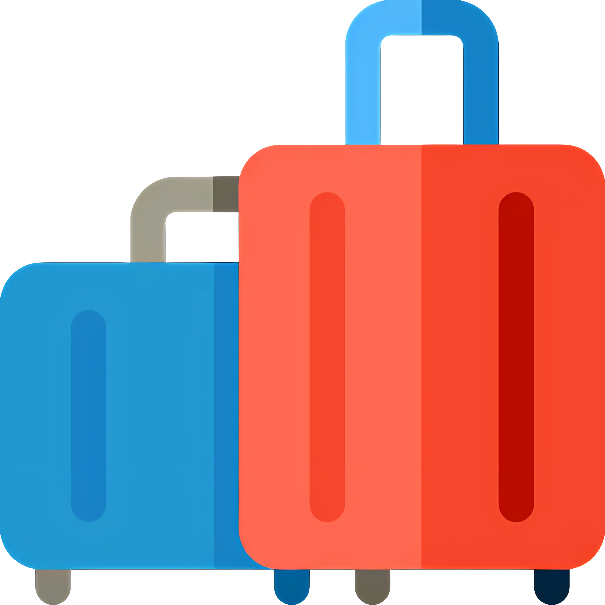Colorful Travel Suitcases
