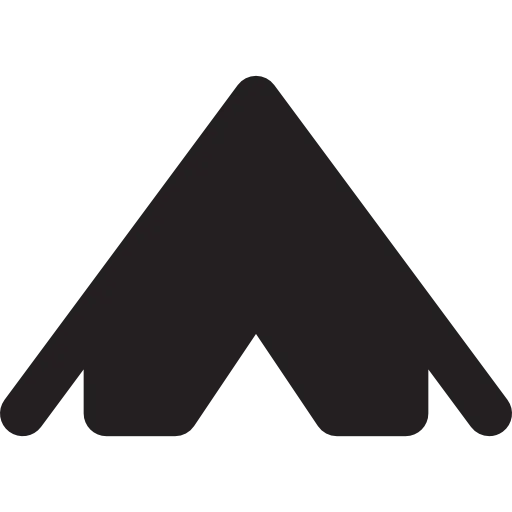 Minimalist Camping Tent Icon