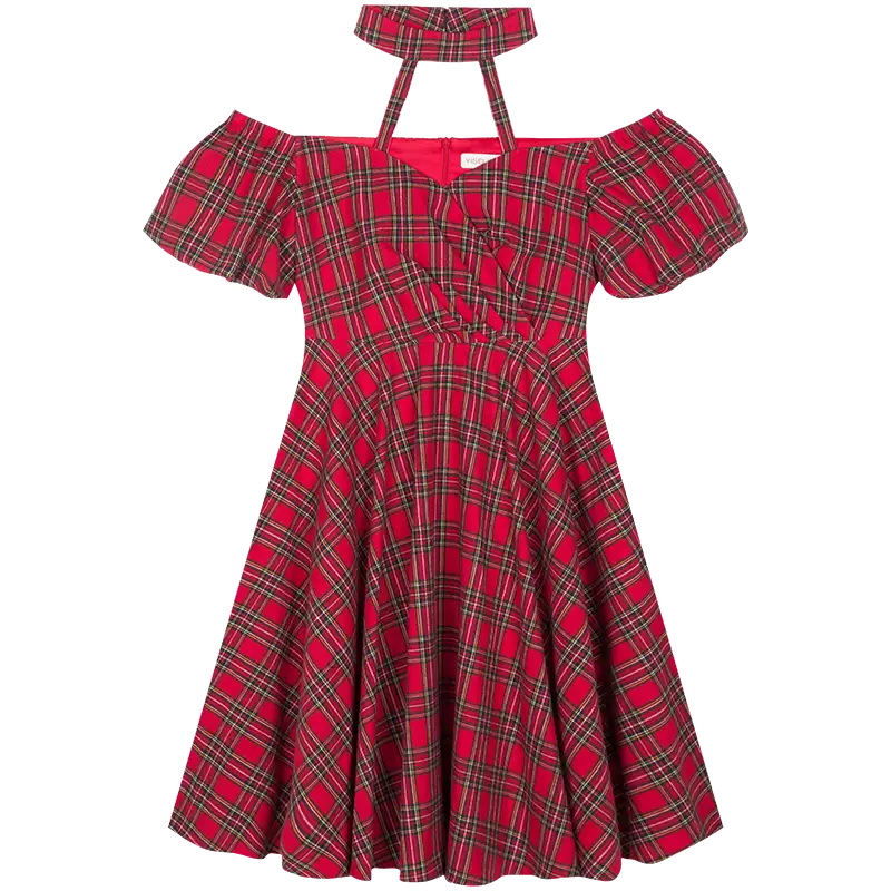 Red Plaid Dress