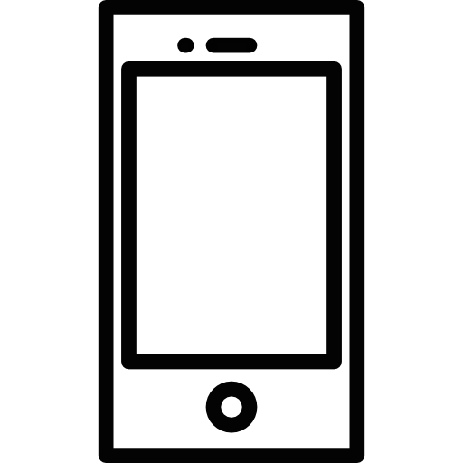 Simple Black Smartphone Icon