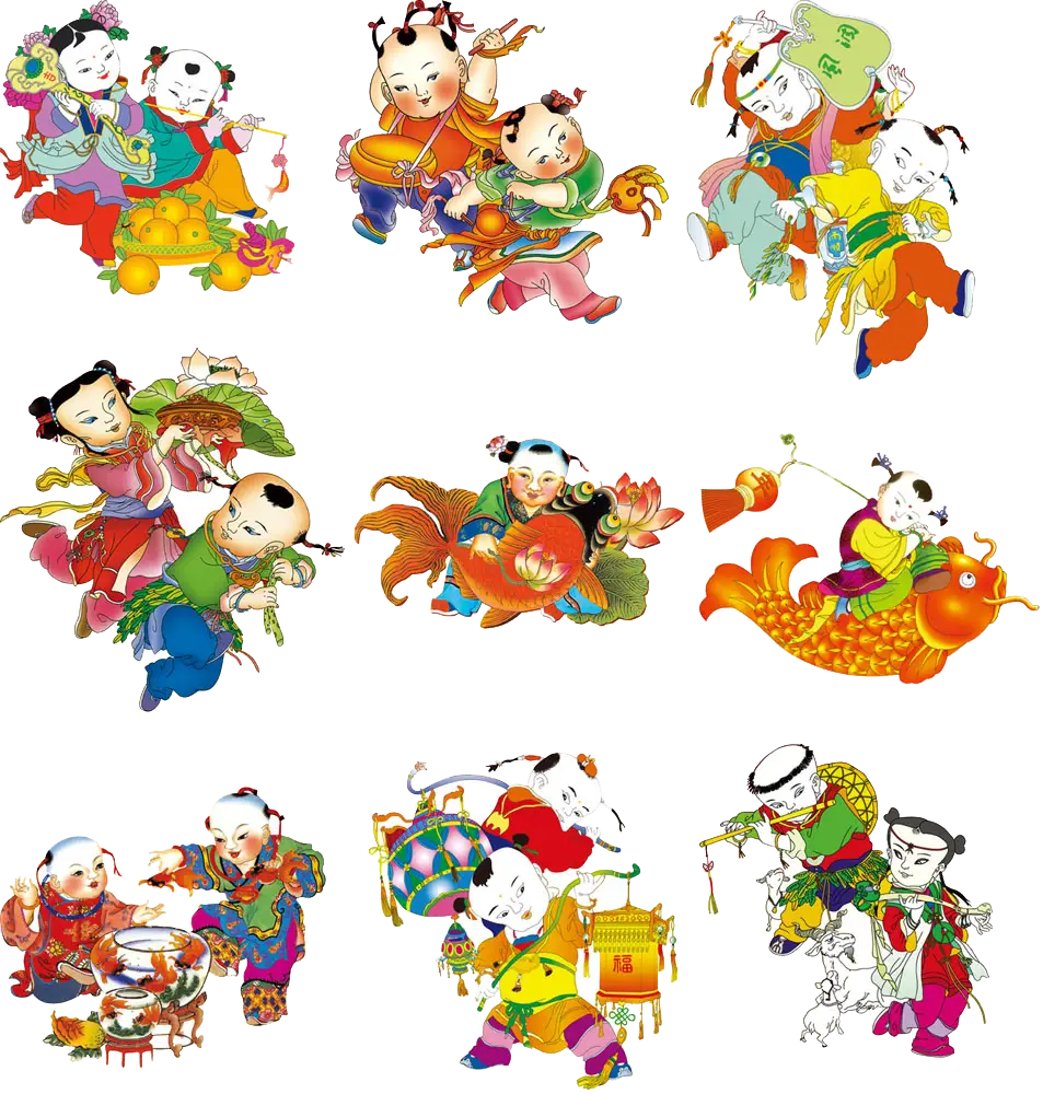 Colorful Cartoon Children