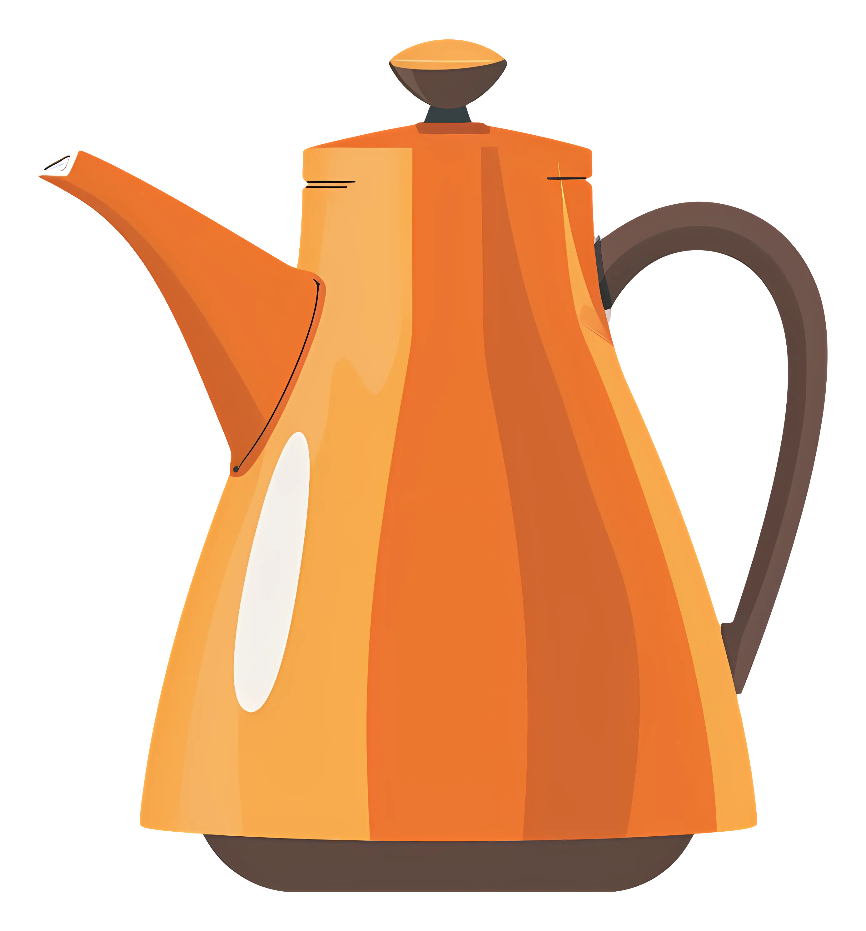 Orange Teapot