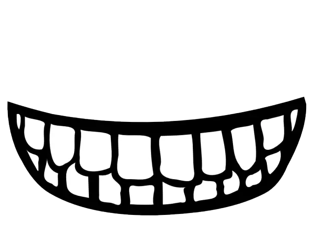 Wide Sketched Smile with Teeth Emphasis